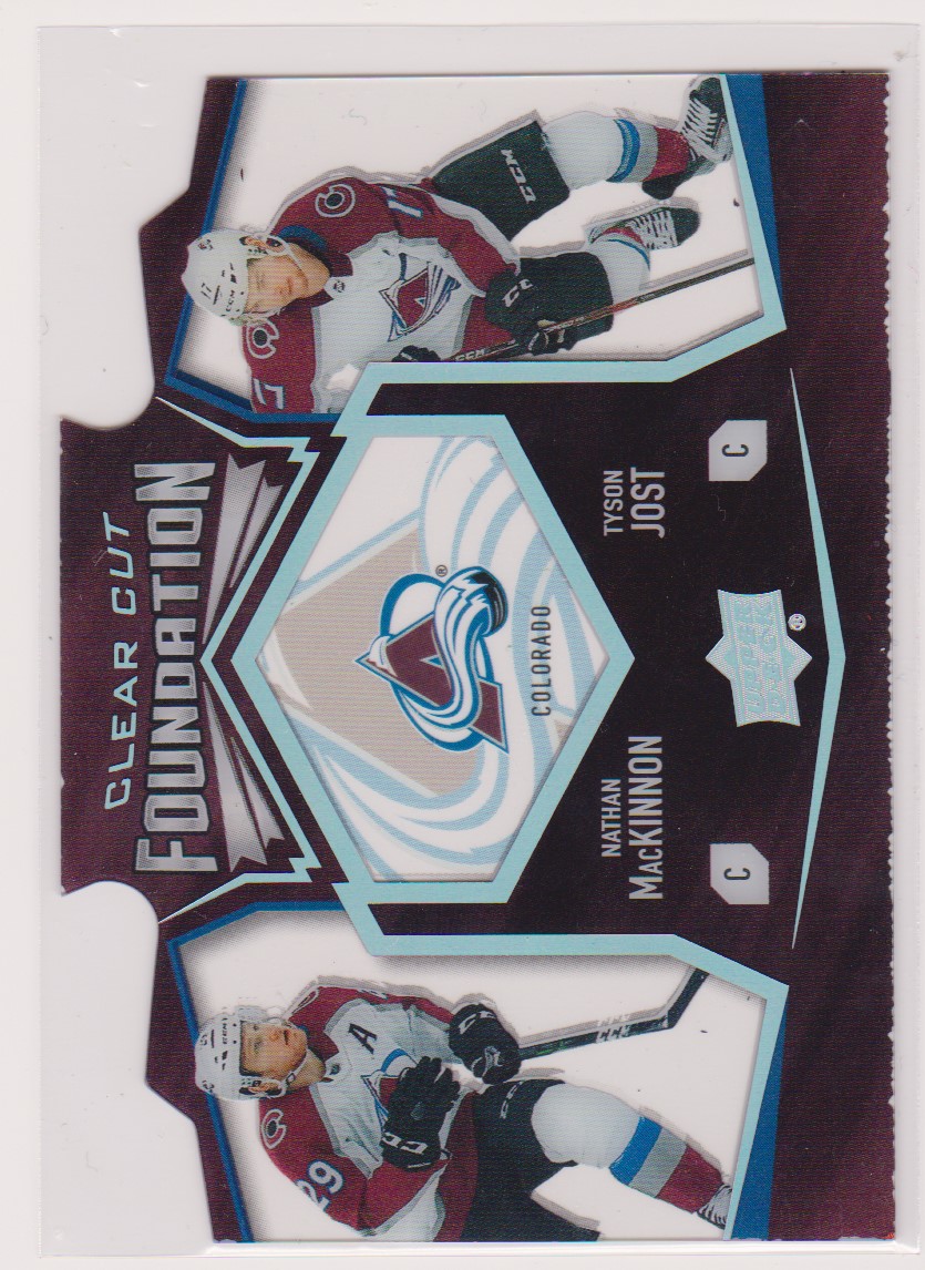 2019-20 Upper Deck Clear Cut Foundations #CCF27 Nathan MacKinnon (image for) 2019-20 Upper Deck Clear Cut Foundations #CCF27 Nathan MacKinnon